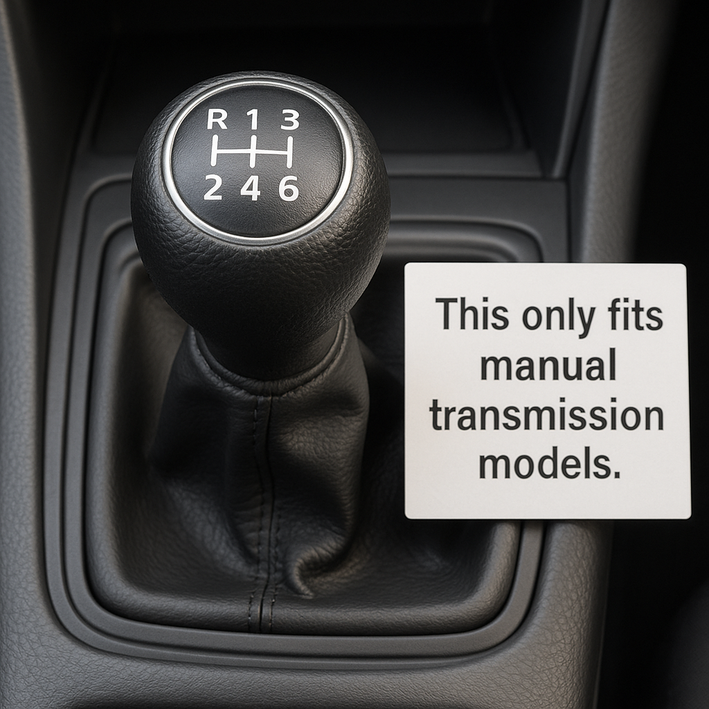 Gray Stitch Leather MANUAL Shift Boot Cover For Porsche 911 977 2004-2012