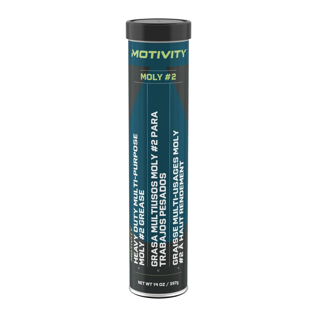 MOTIVITY Heavy Duty Moly Grease, NGLI 2, High Temp & Water Resistant - 10 Pack (14oz Tubes)