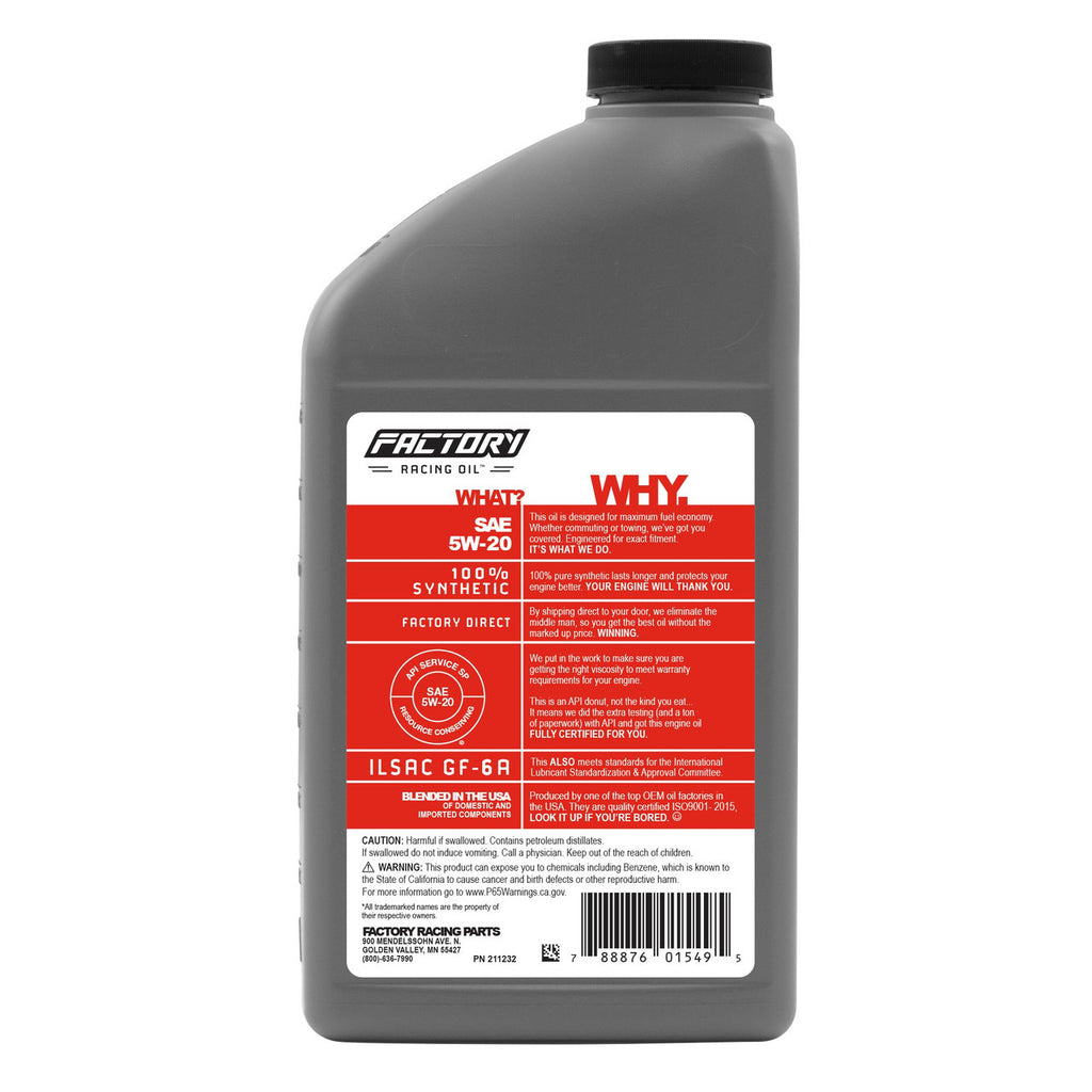 Basic Oil Change Kit For Ford Ranger 2.3L 2005-2011 5W-20 Oil - 4 Quarts