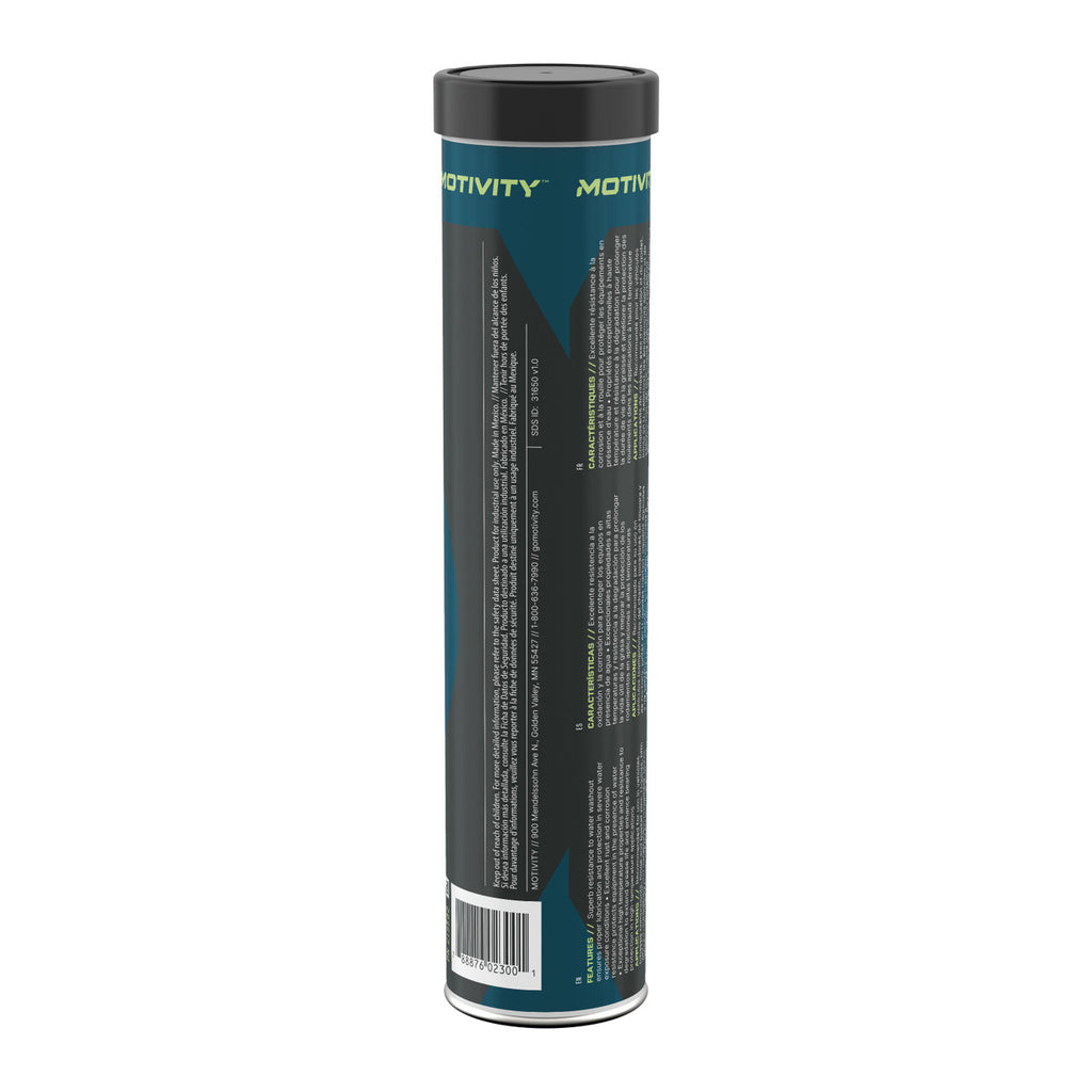 MOTIVITY Heavy Duty Moly Grease, NGLI 2, High Temp & Water Resistant - 10 Pack (14oz Tubes)